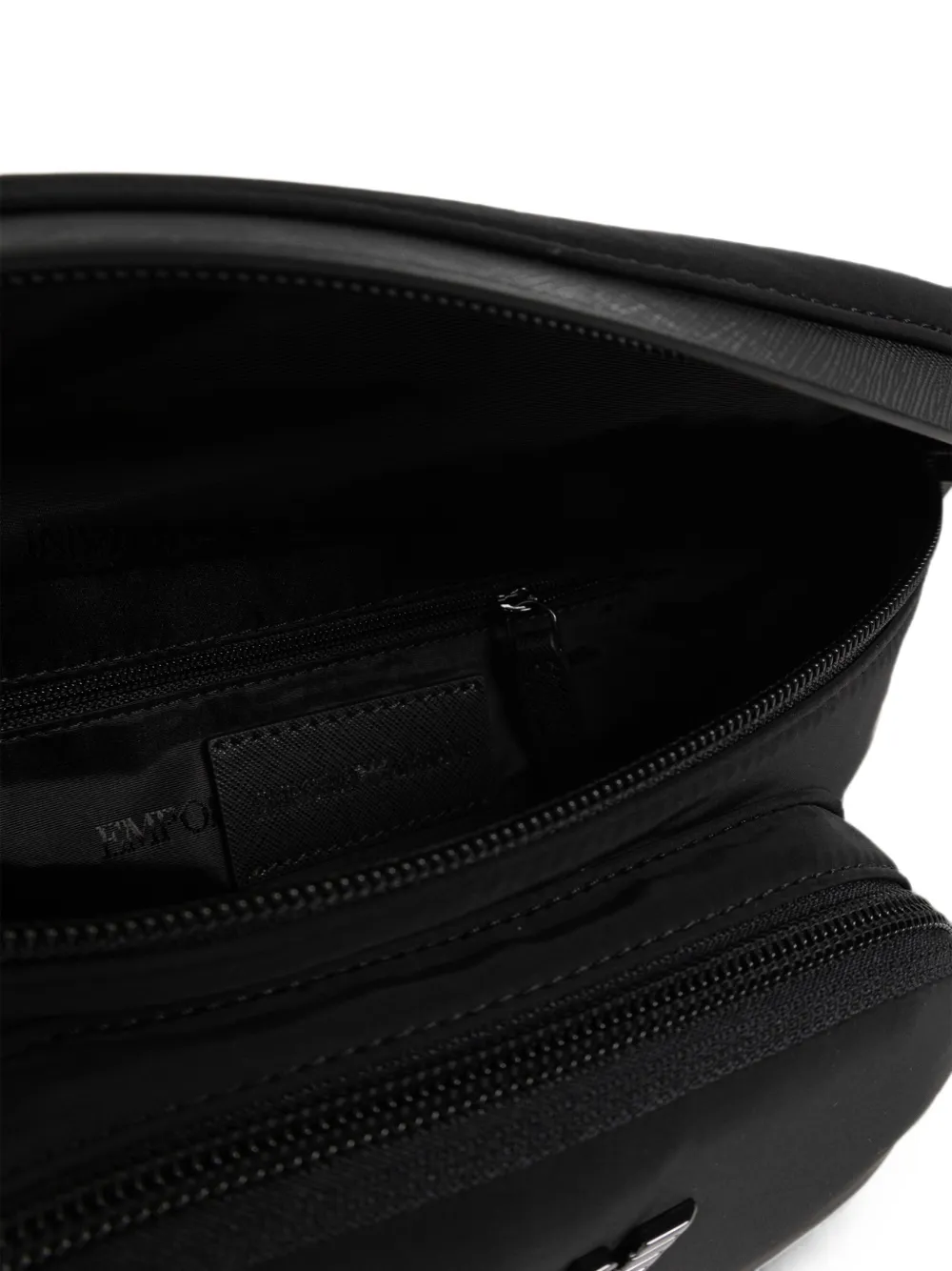 Emporio Armani Heuptas met logoplakkaat Zwart