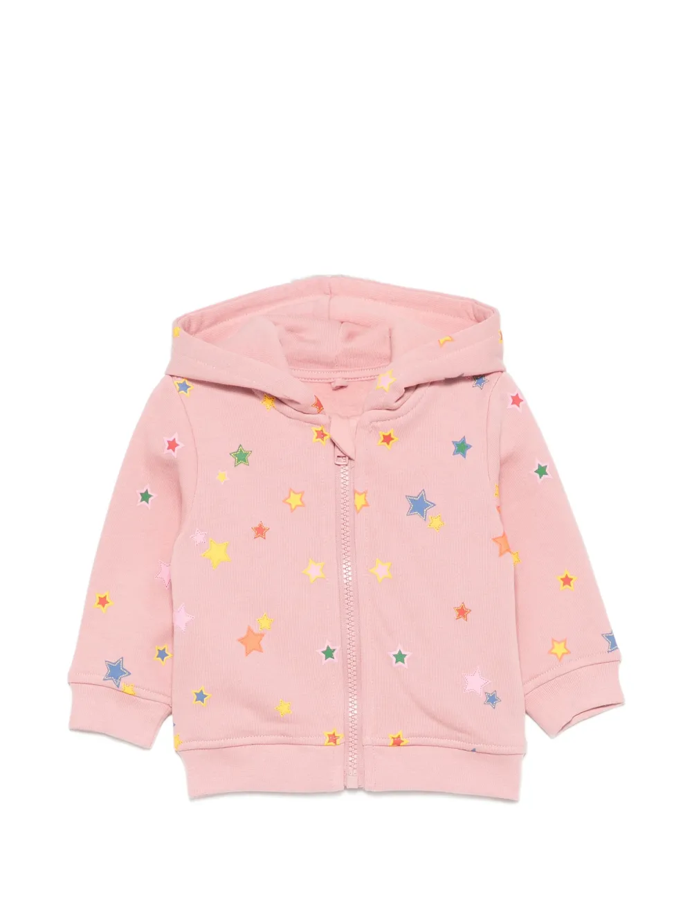 Stella McCartney Kids star-print zip-up hoodie - Rosa