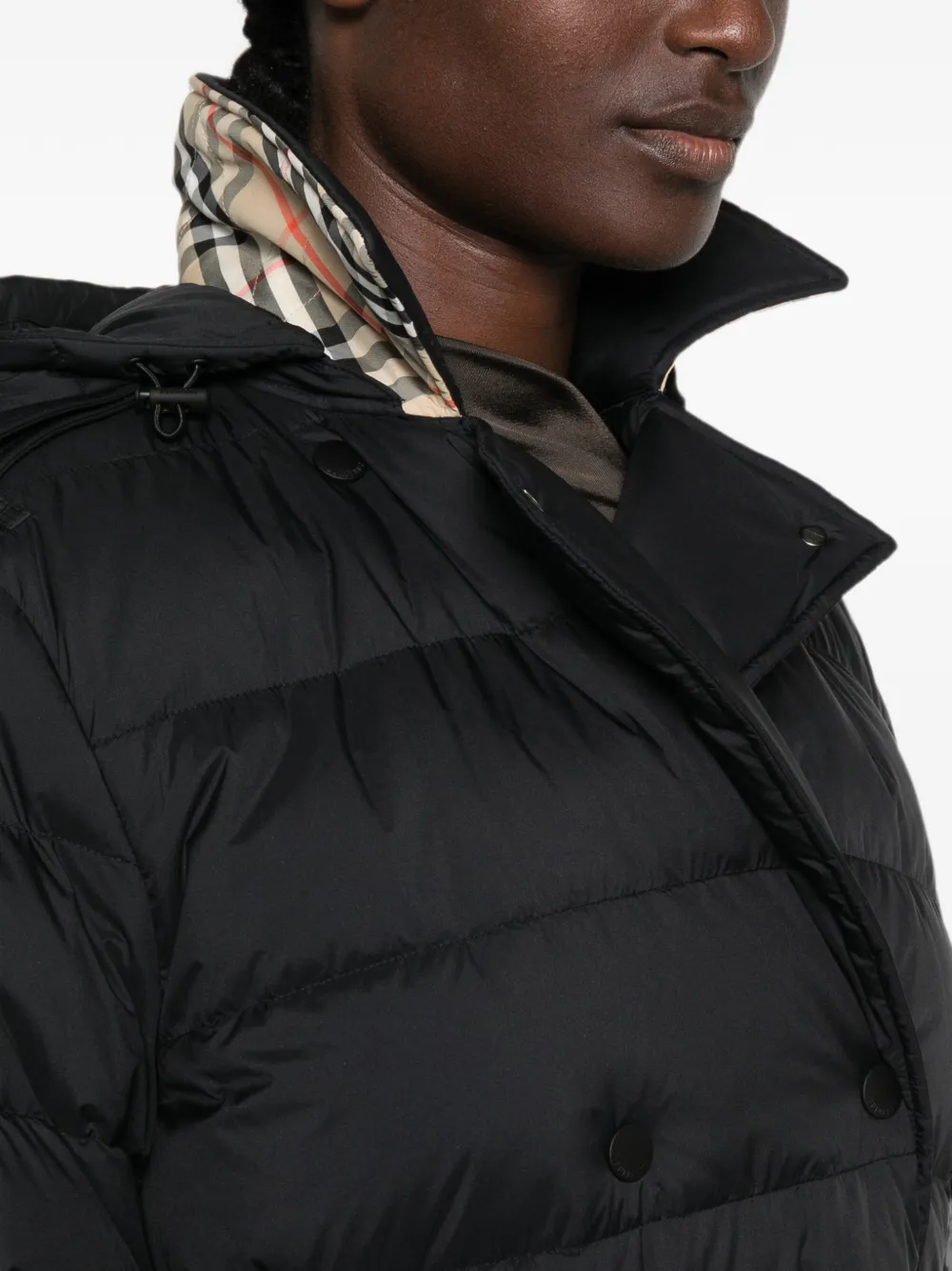 Burberry Jas met ceintuur Zwart