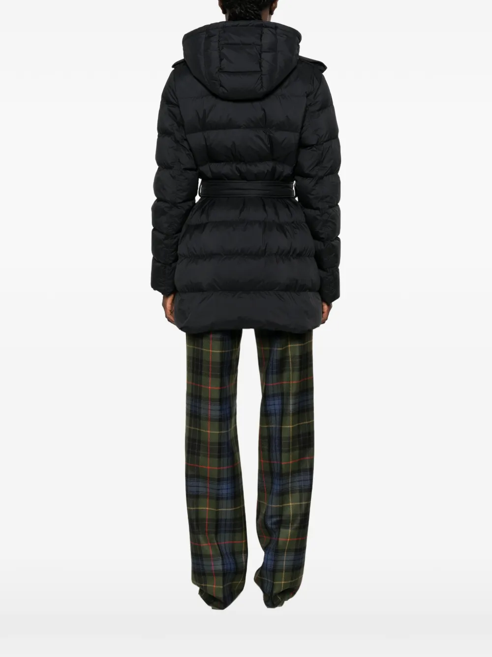 Burberry Jas met ceintuur Zwart