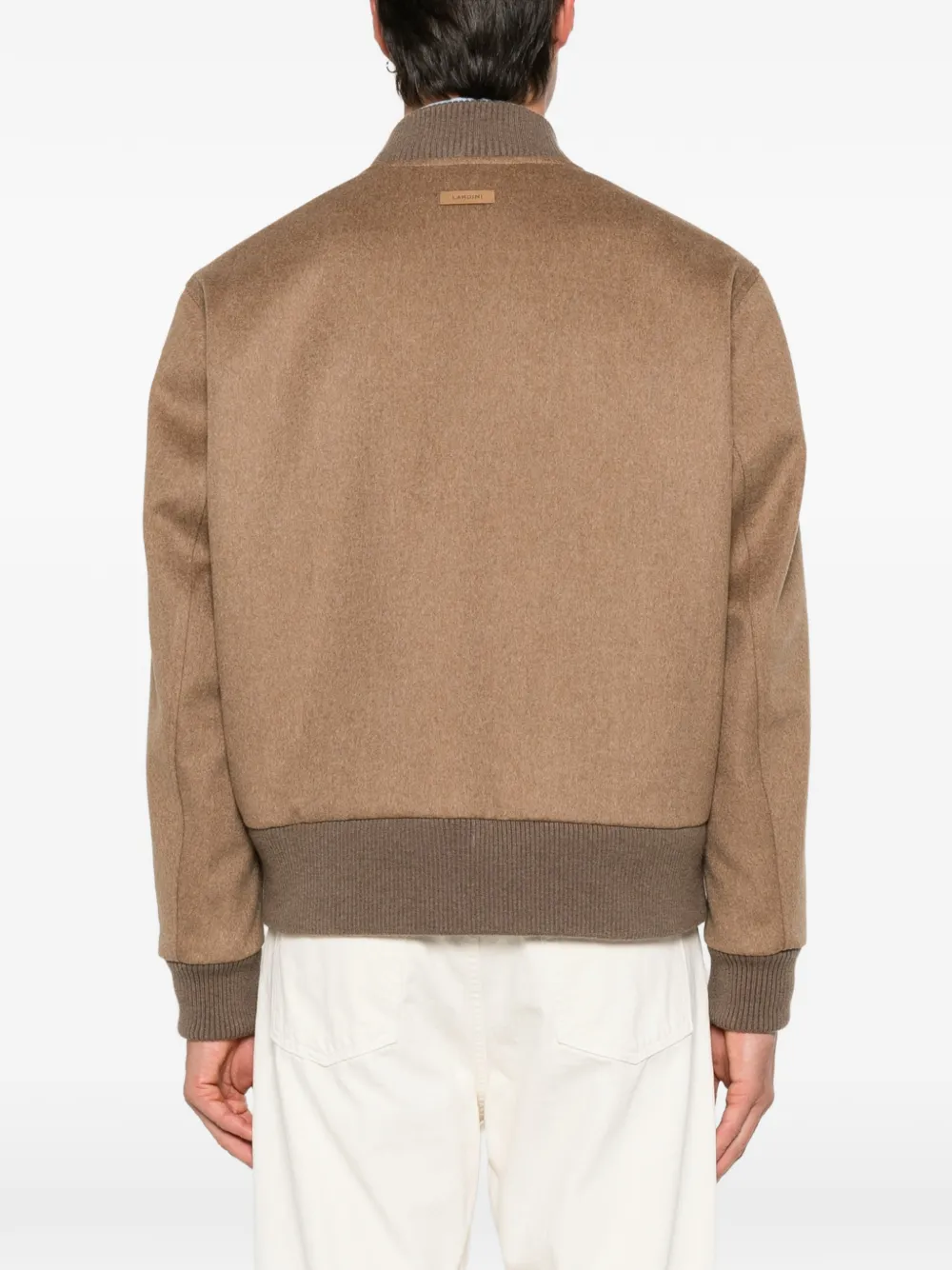 Lardini Jack met ritssluiting en geribbelde afwerking Bruin