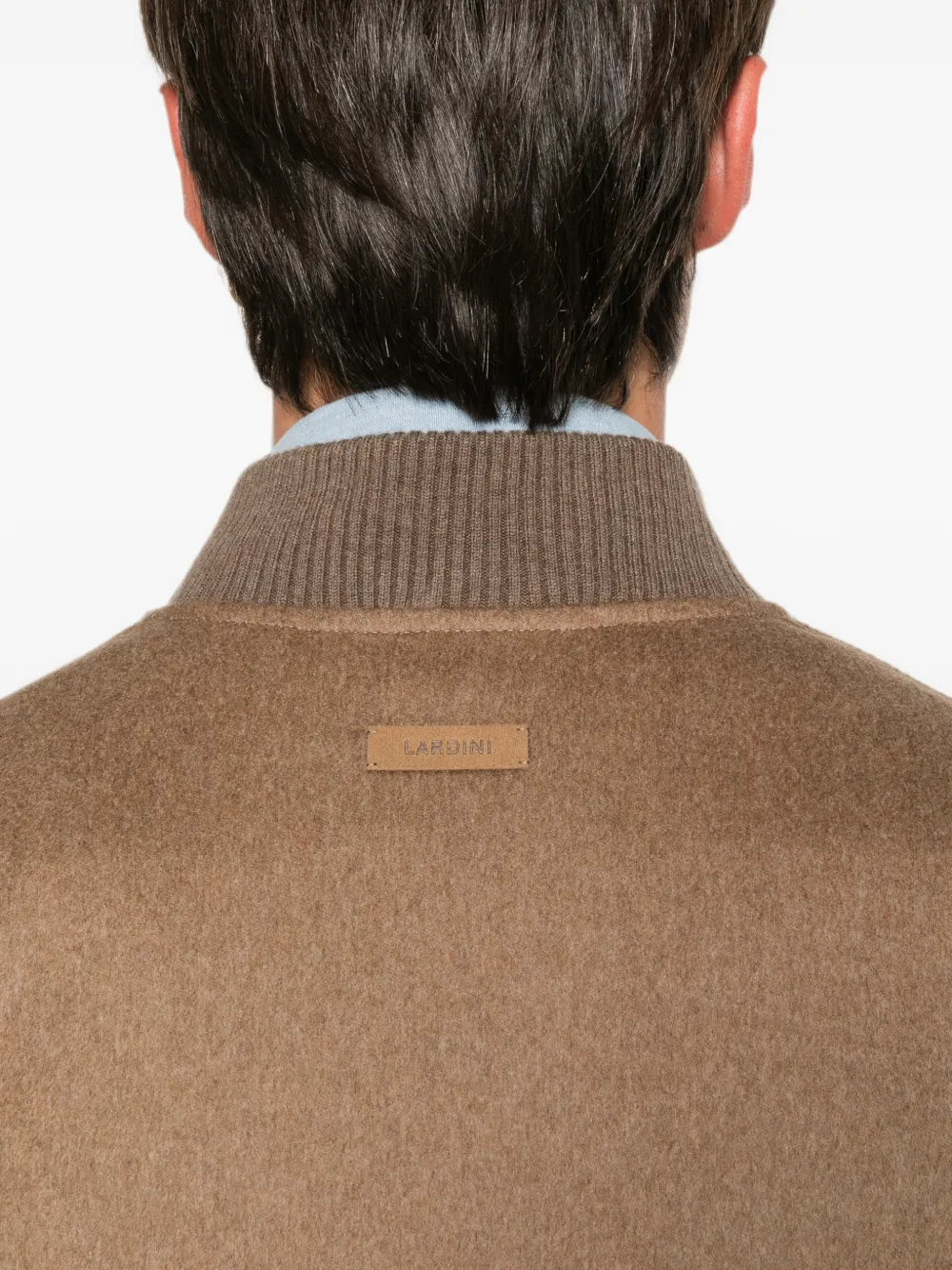 Lardini Jack met ritssluiting en geribbelde afwerking Bruin