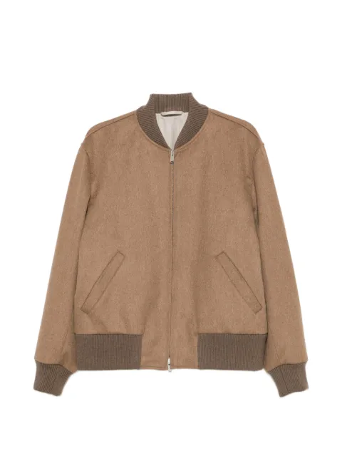 Lardini veste zippée à bords côtelés