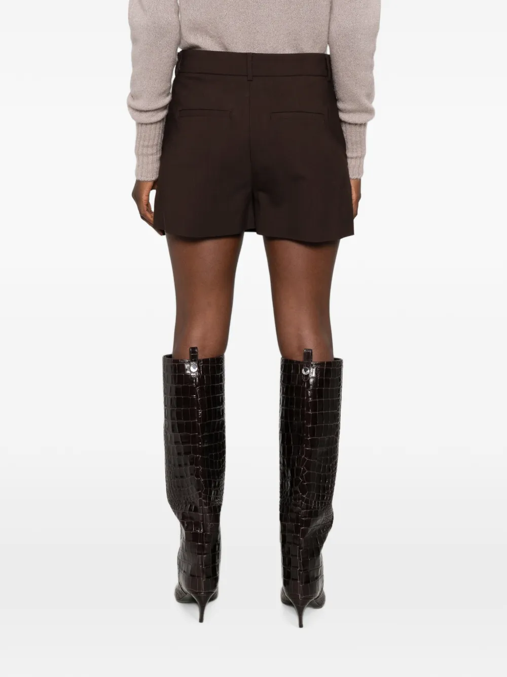 Sportmax Ottuso skort met knoopdetail Bruin