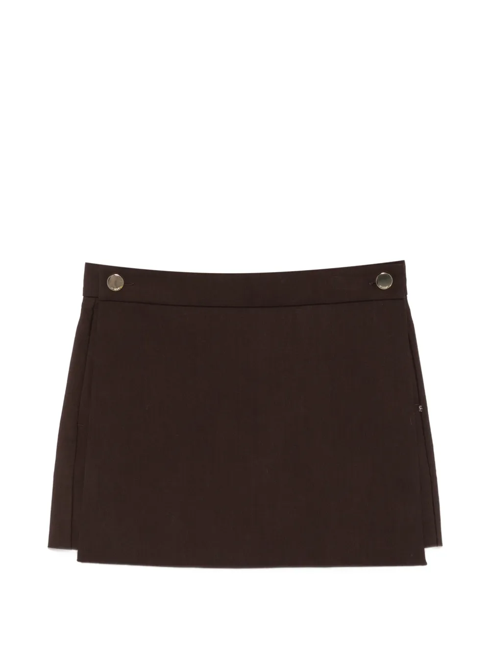 Sportmax Ottuso button-detail tailored skort - Brown