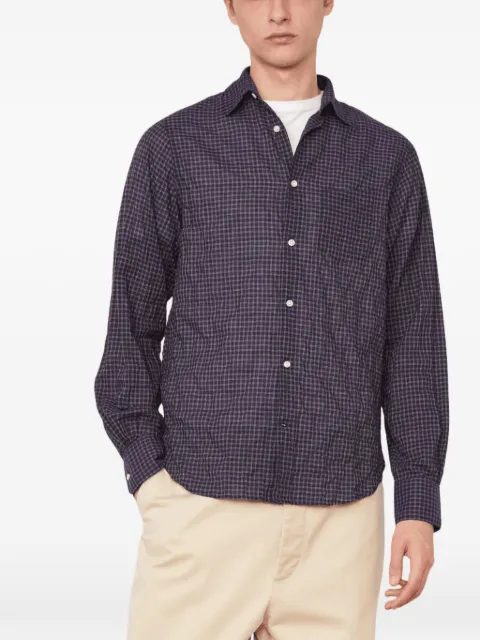 Officine Generale check-pattern long-sleeve shirt