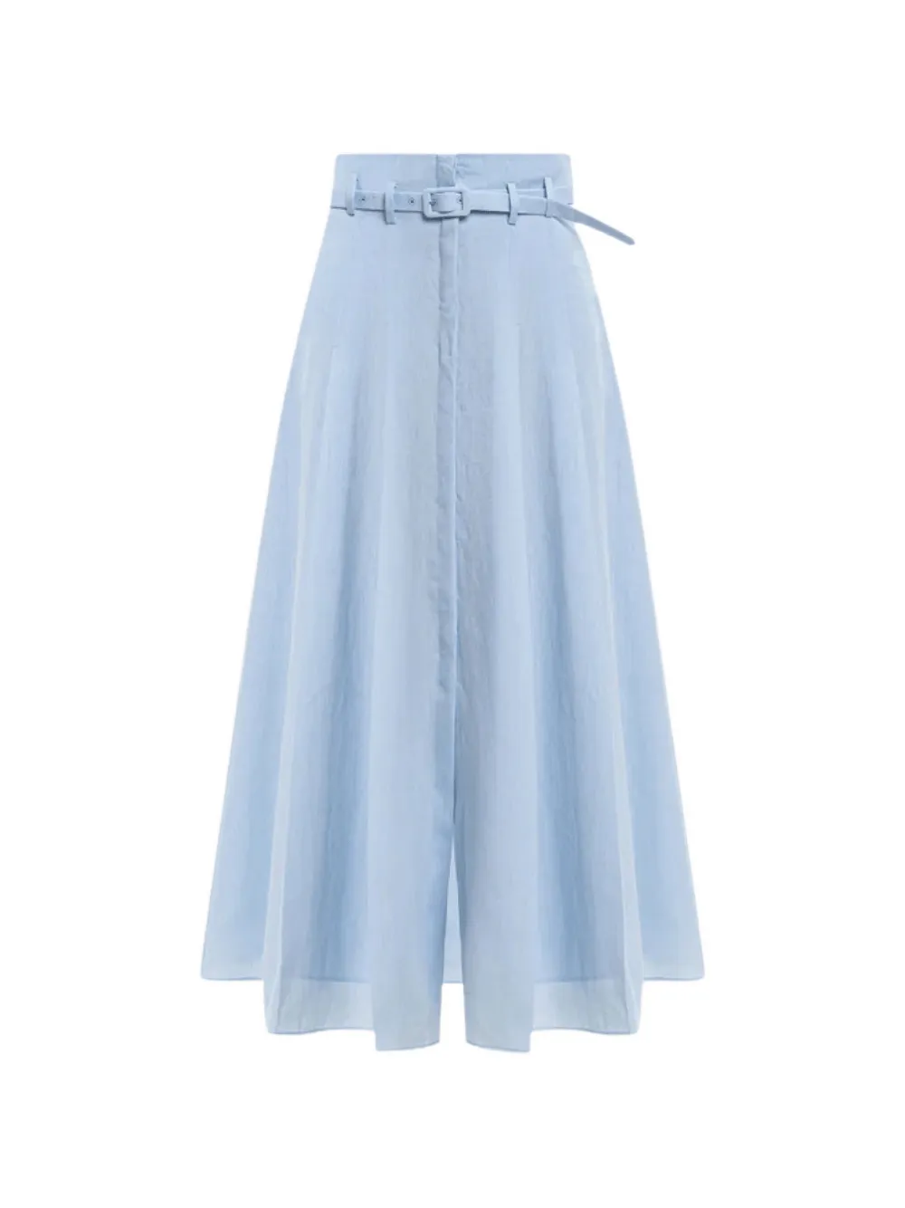 Gabriela Hearst belted midi skirt - Blu