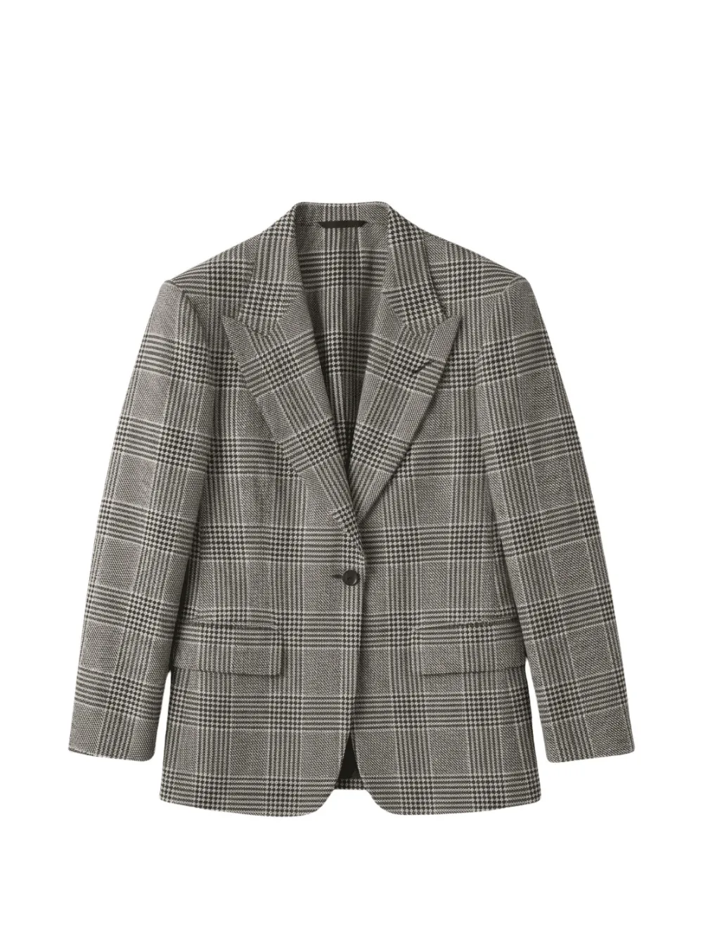 TOM FORD Prince of Wales check blazer Grijs