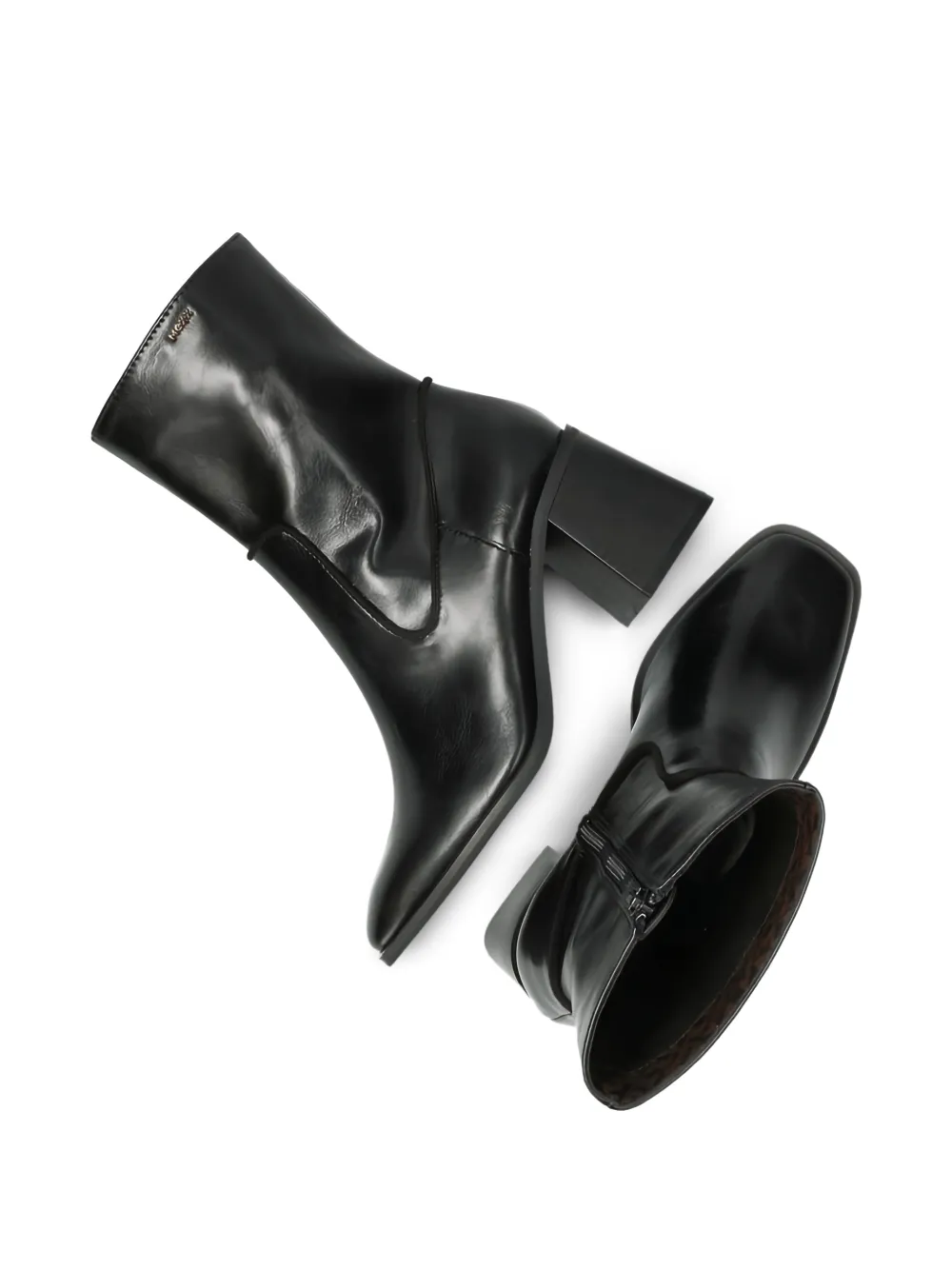 MEXX square-toe block-heel boots Zwart