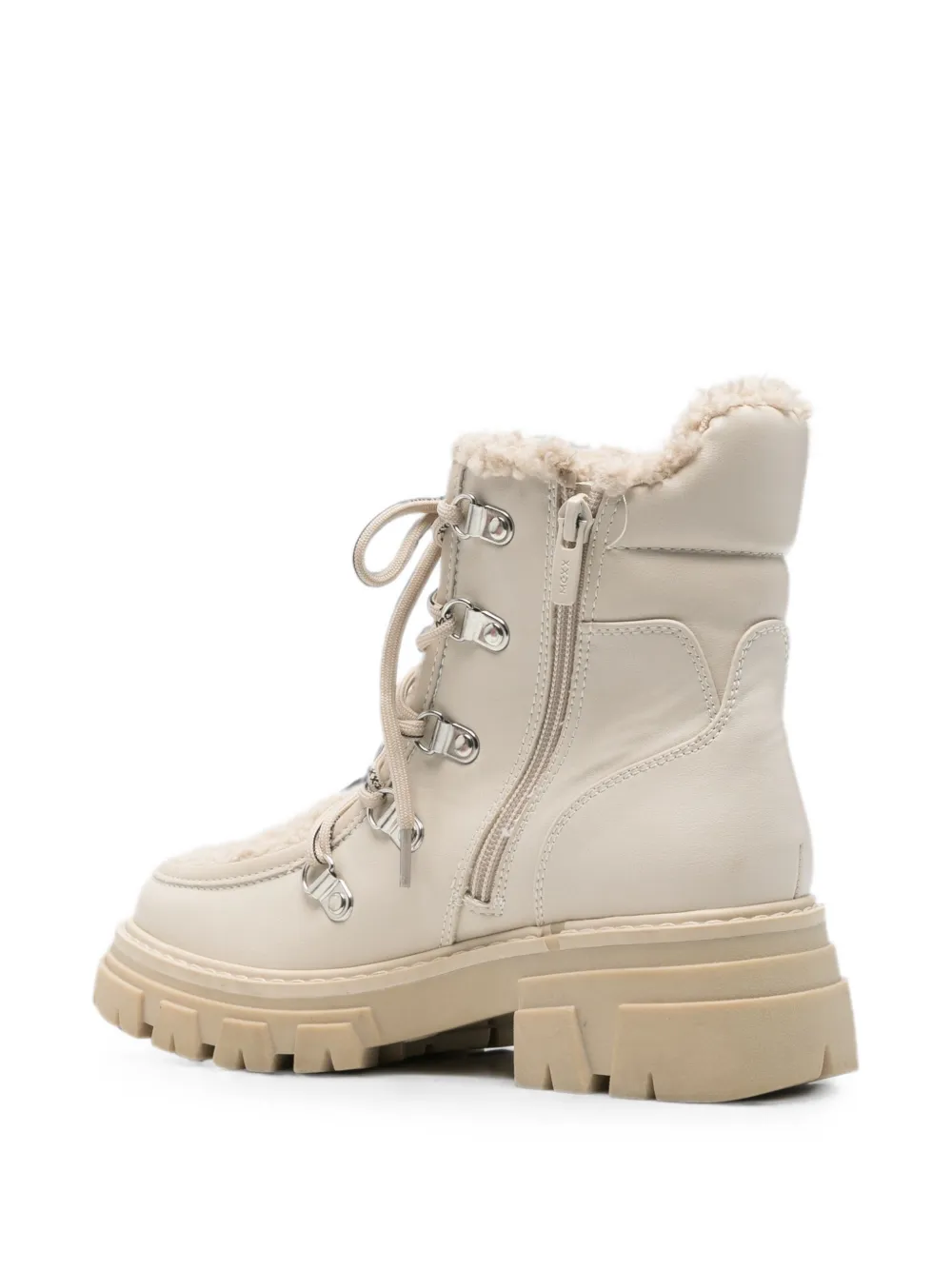 MEXX Veterlaarzen met imitatielamswol afwerking Beige
