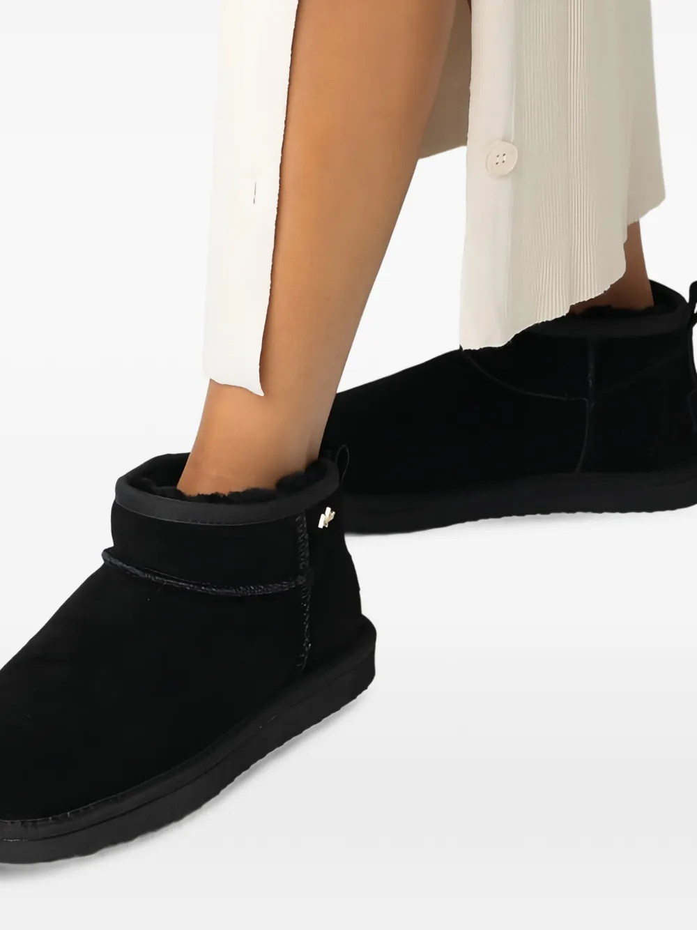 MEXX Olympia suede-finish ankle boots Zwart