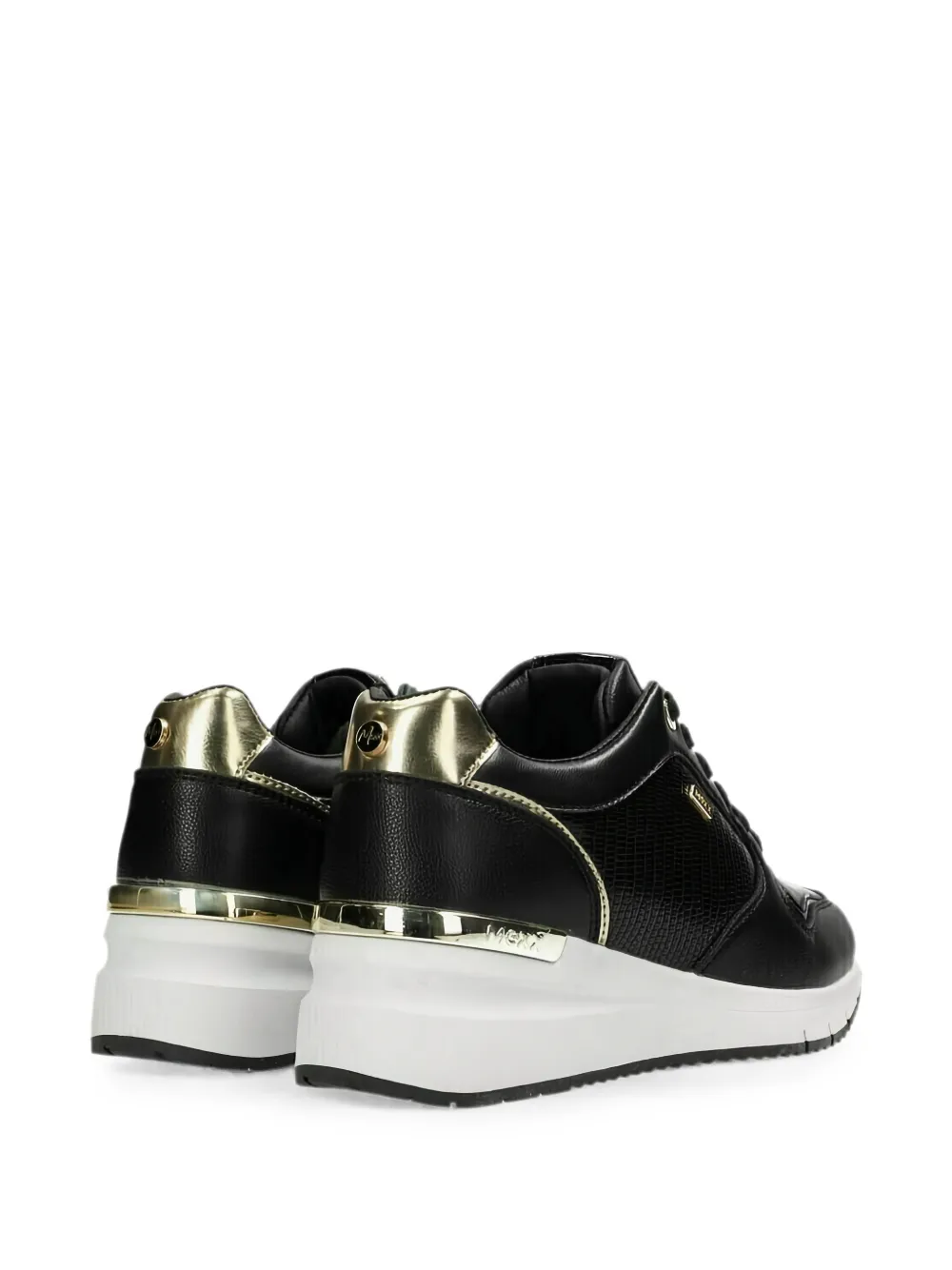 MEXX Fleur logo-plaque panelled sneakers Zwart