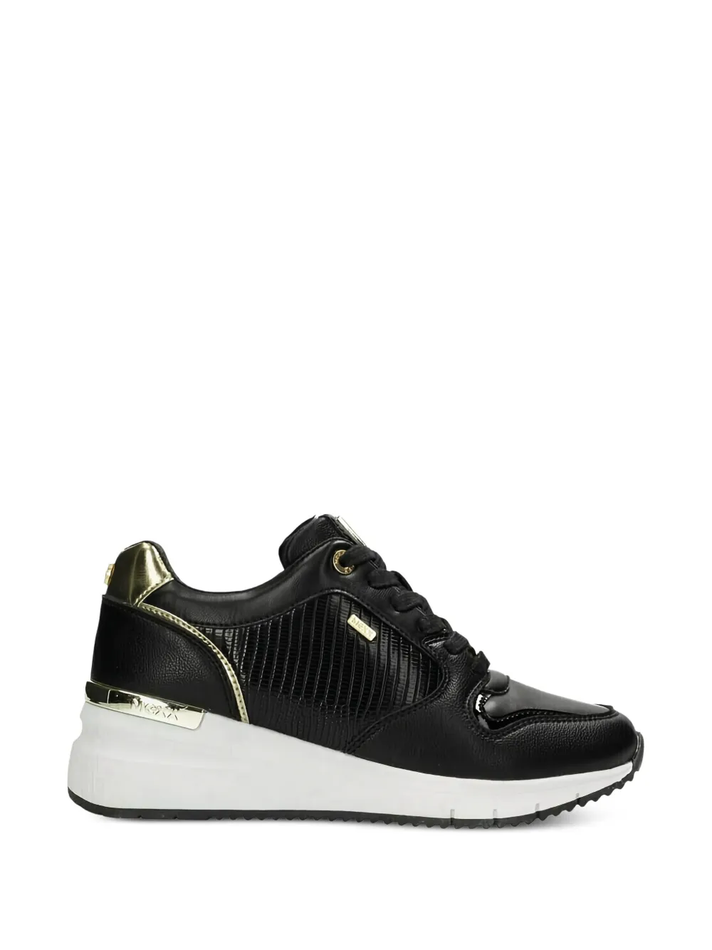 MEXX Fleur logo-plaque panelled sneakers Zwart