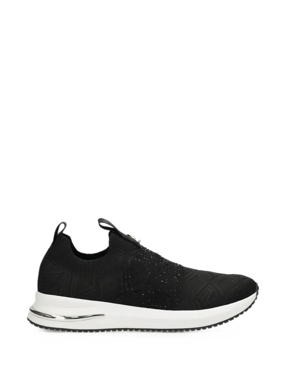 Mexx Rhinestone-embellished Slip-on Sneakers In Black