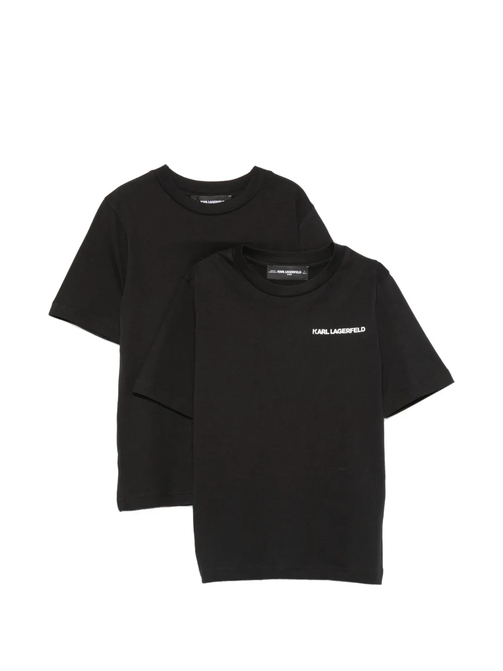 Karl Lagerfeld Kids logo-print T-shirt set (set of two) - Schwarz