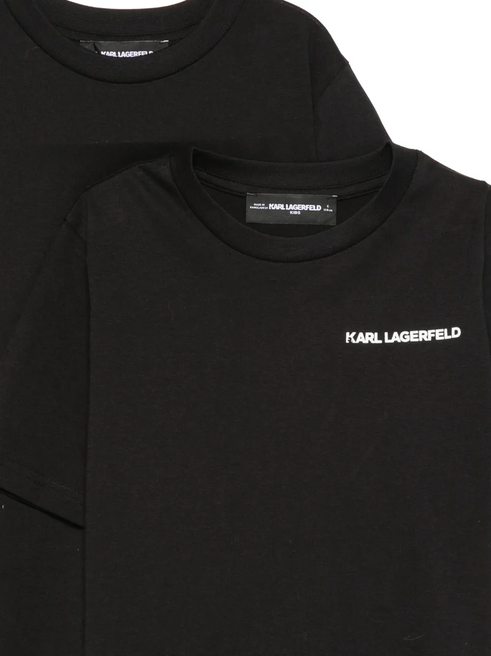 Karl Lagerfeld Kids Twee T-shirt met logo-print Zwart