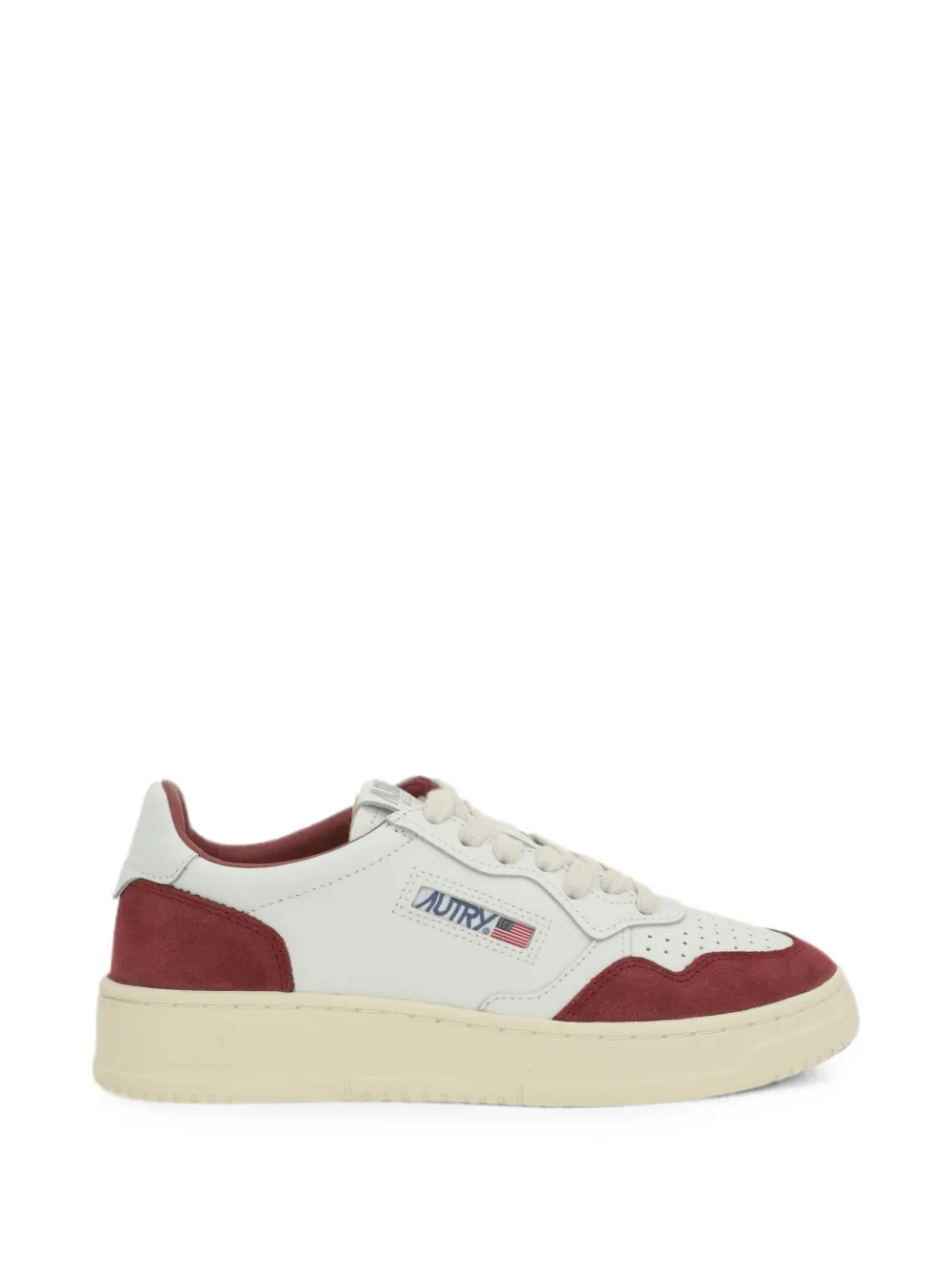 Autry Medalist perforated panelled sneakers - Bianco