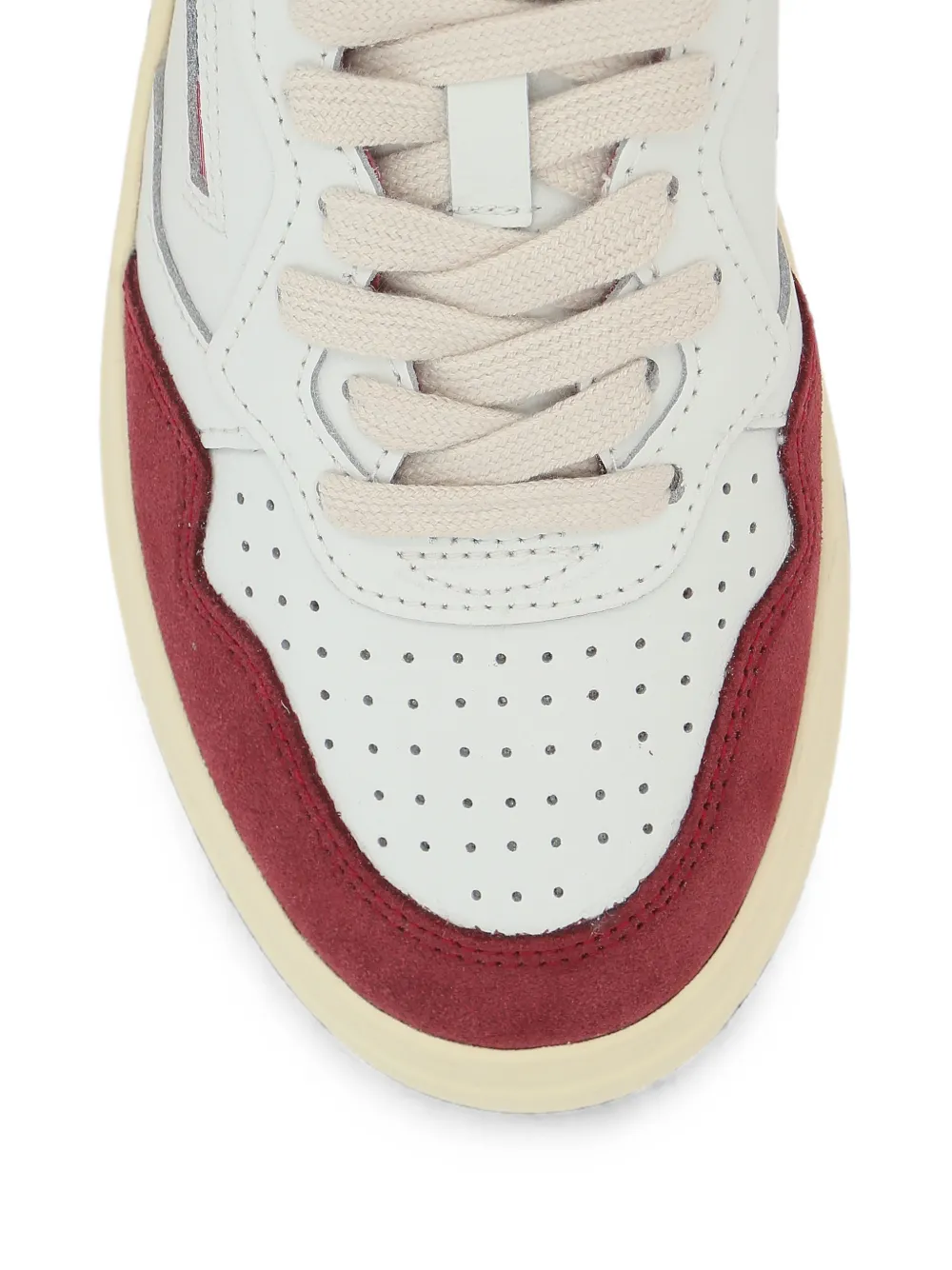 Autry Medalist perforated panelled sneakers Wit