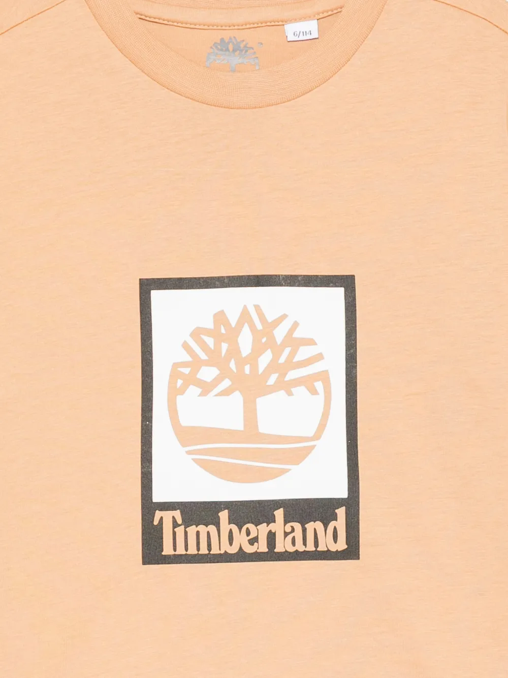 Timberland Kids T-shirt met logoprint Beige