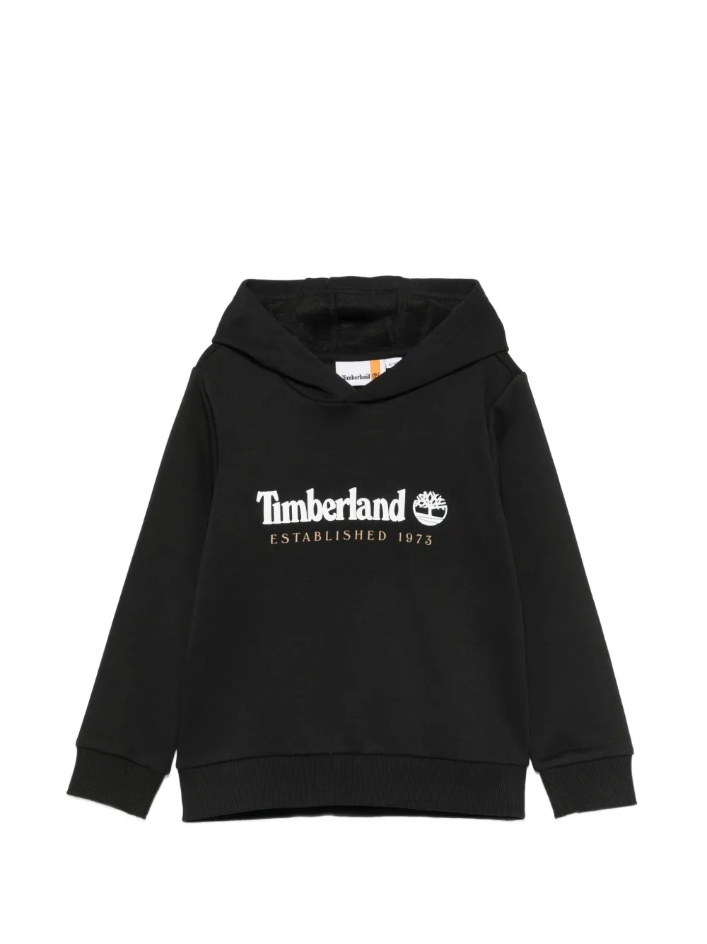Timberland Kids logo-print hoodie - Nero