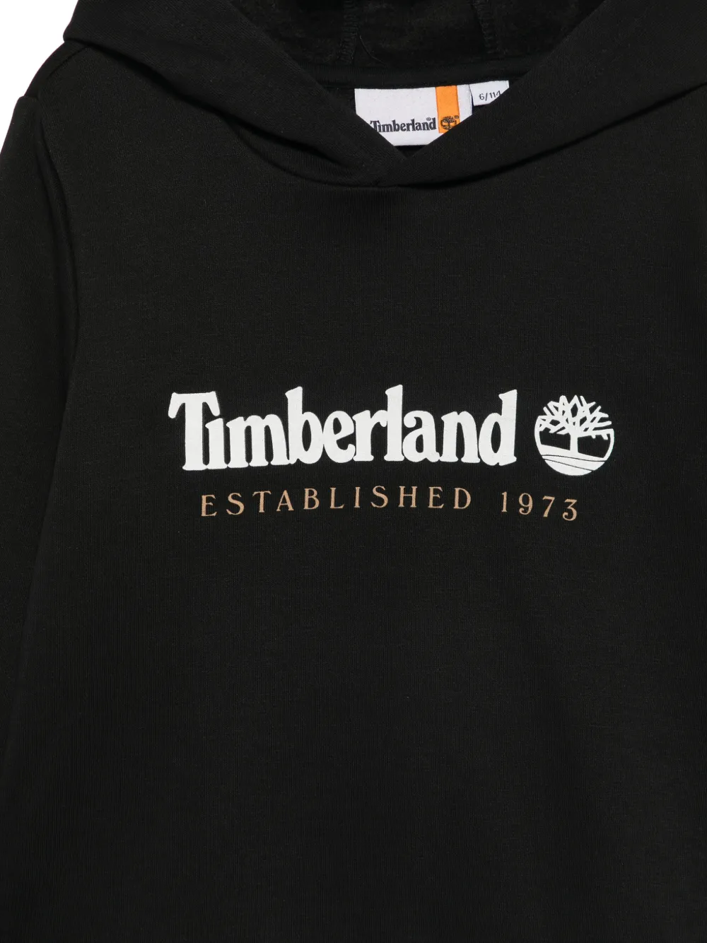 Timberland Kids Hoodie met logoprint Zwart