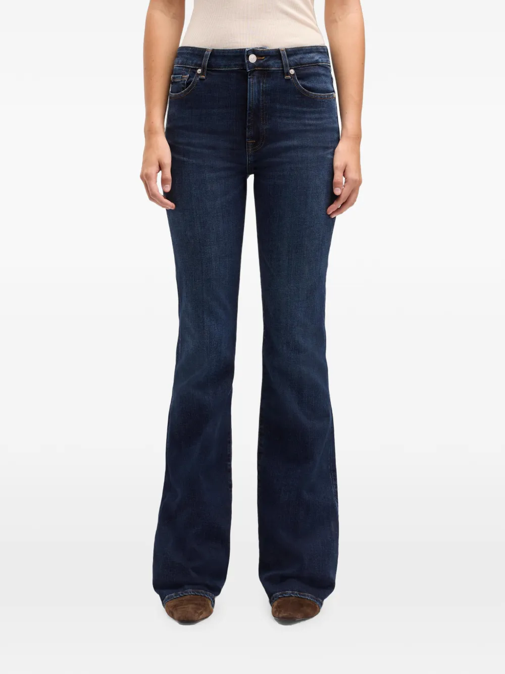 7 For All Mankind Leggy booty jeans Blauw