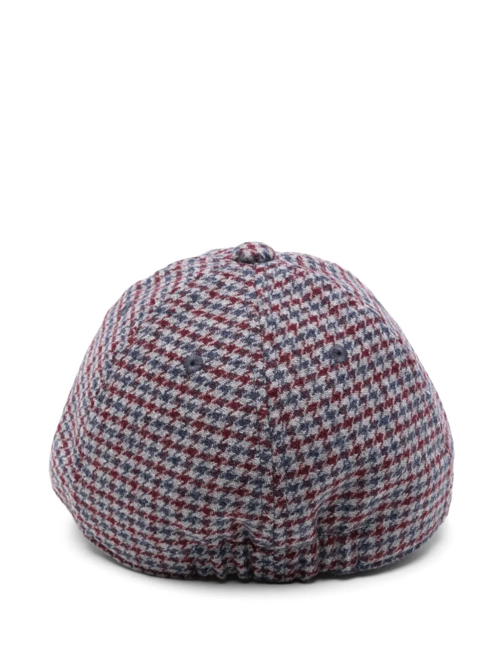 Emporio Armani Kids Honkbalpet met pied-de-poule patroon en logo-patch Blauw