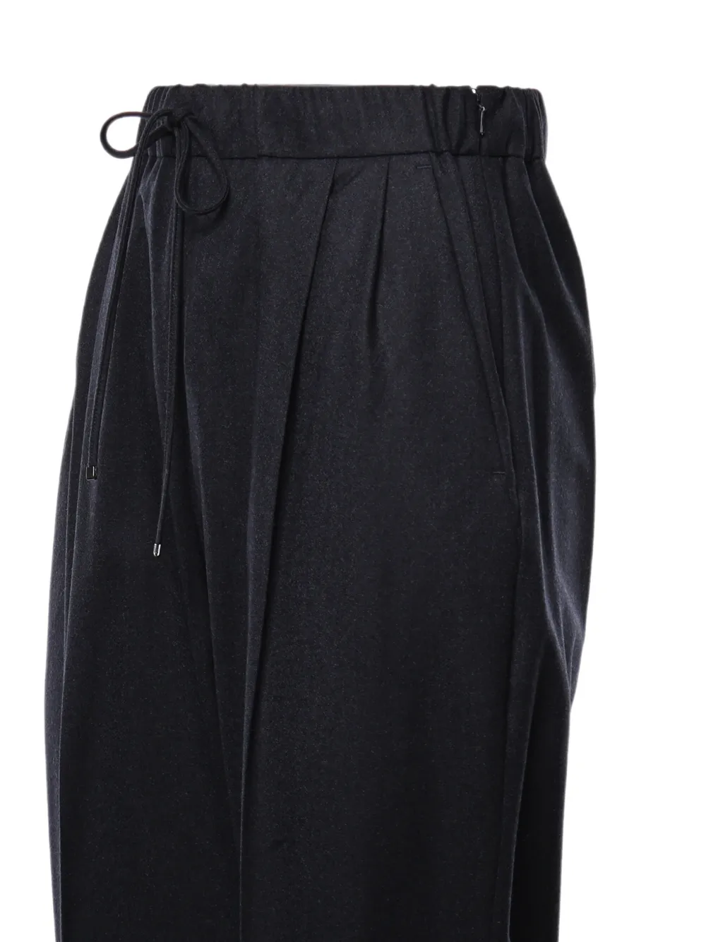 Max Mara Plooibroek met trekkoordtaille Zwart