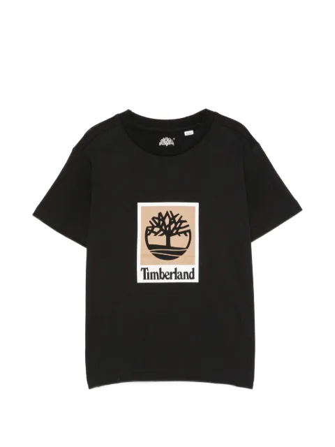 Timberland Kids logo-print short-sleeve T-shirt