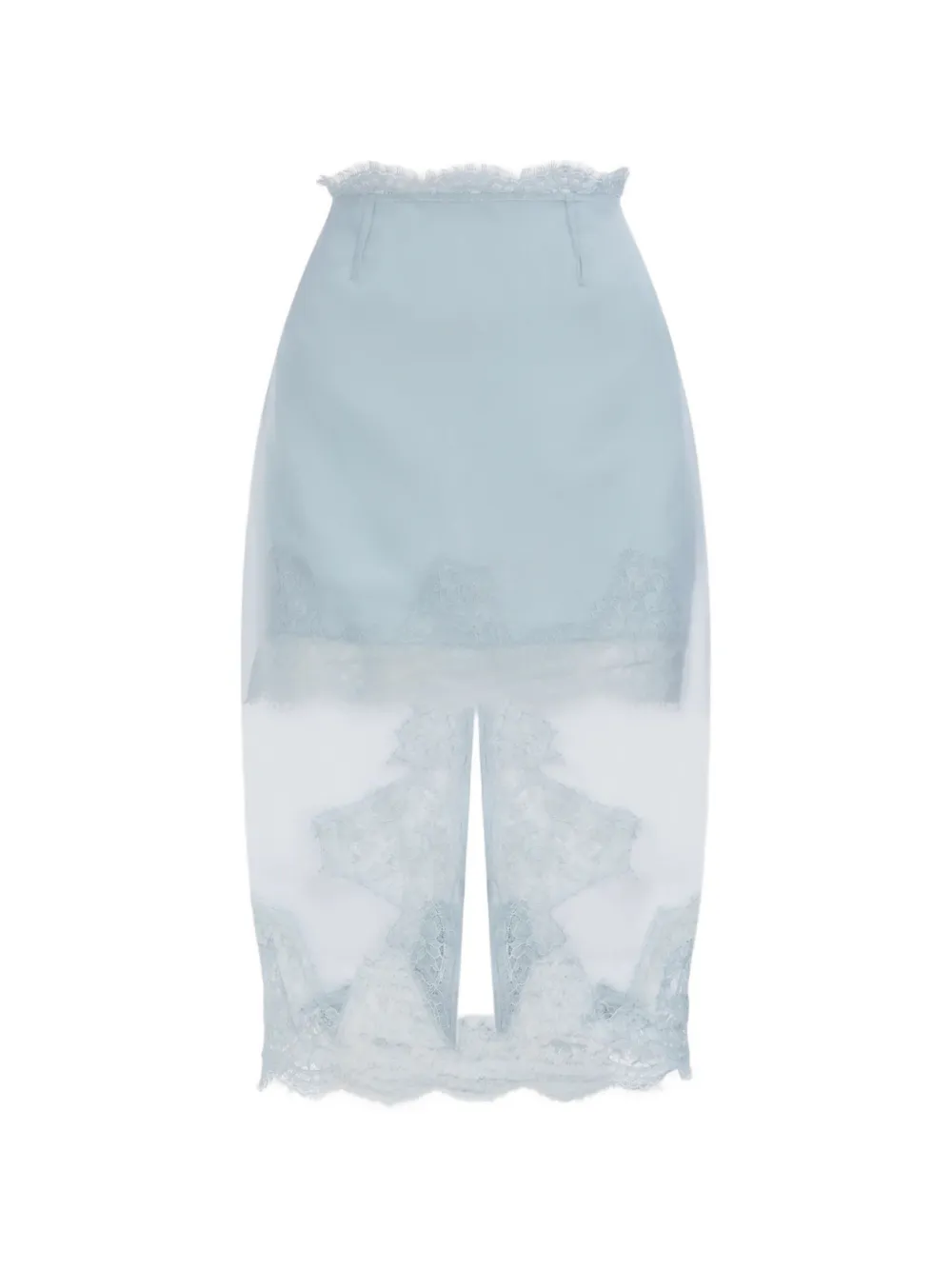 Aje Ophelia lace-trim midi skirt - Blu
