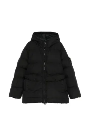 Moncler Enfant Maya フーデッド ダウンジャケット | ブラック