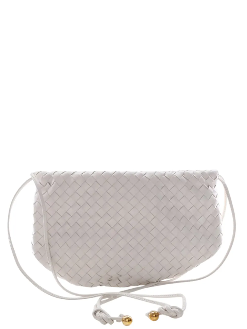 Bottega Veneta Pre-Owned 2012-2026 Small Nappa Intrecciato Bulb satchel - Bianco