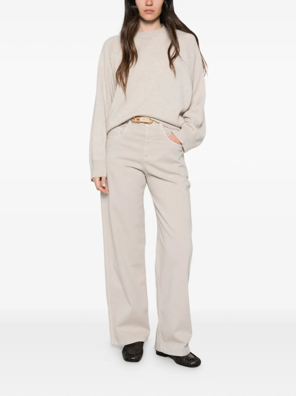 Brunello Cucinelli Trui met raglanmouwen Beige