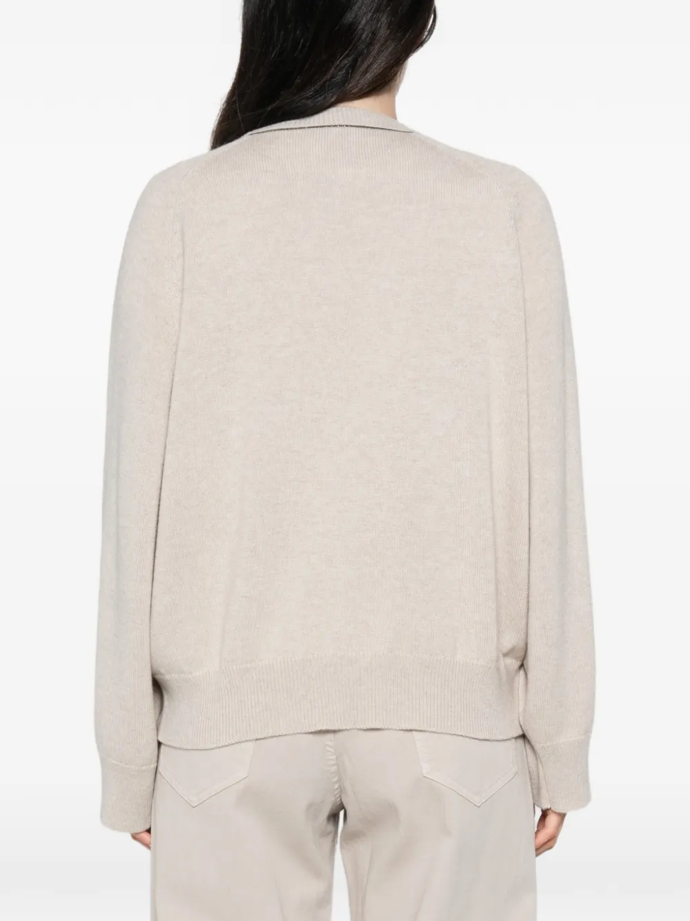 Brunello Cucinelli Trui met raglanmouwen Beige