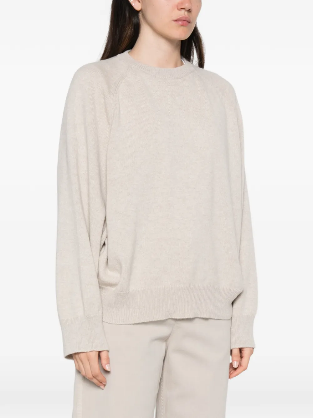 Brunello Cucinelli Trui met raglanmouwen Beige