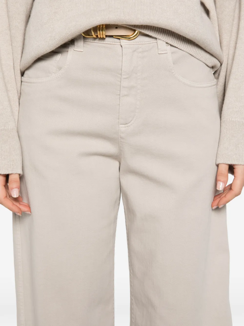 Brunello Cucinelli Broek met logopatch Beige