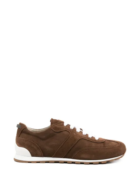 Brunello Cucinelli suede panelled sneakers
