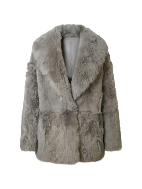 Blancha shearling shawl-lapel jacket
