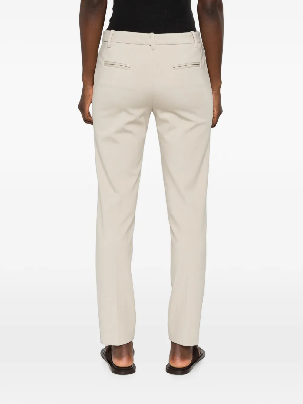 PINKO Bello plooibroek met riemlussen Beige