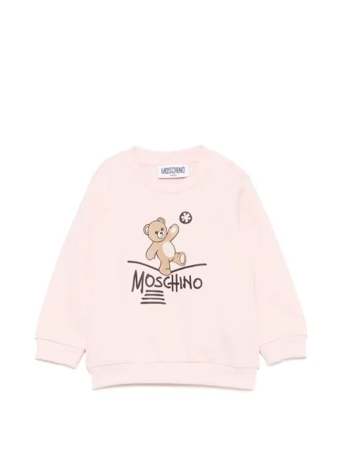 Moschino Kids Teddy Bear logo-print sweatshirt