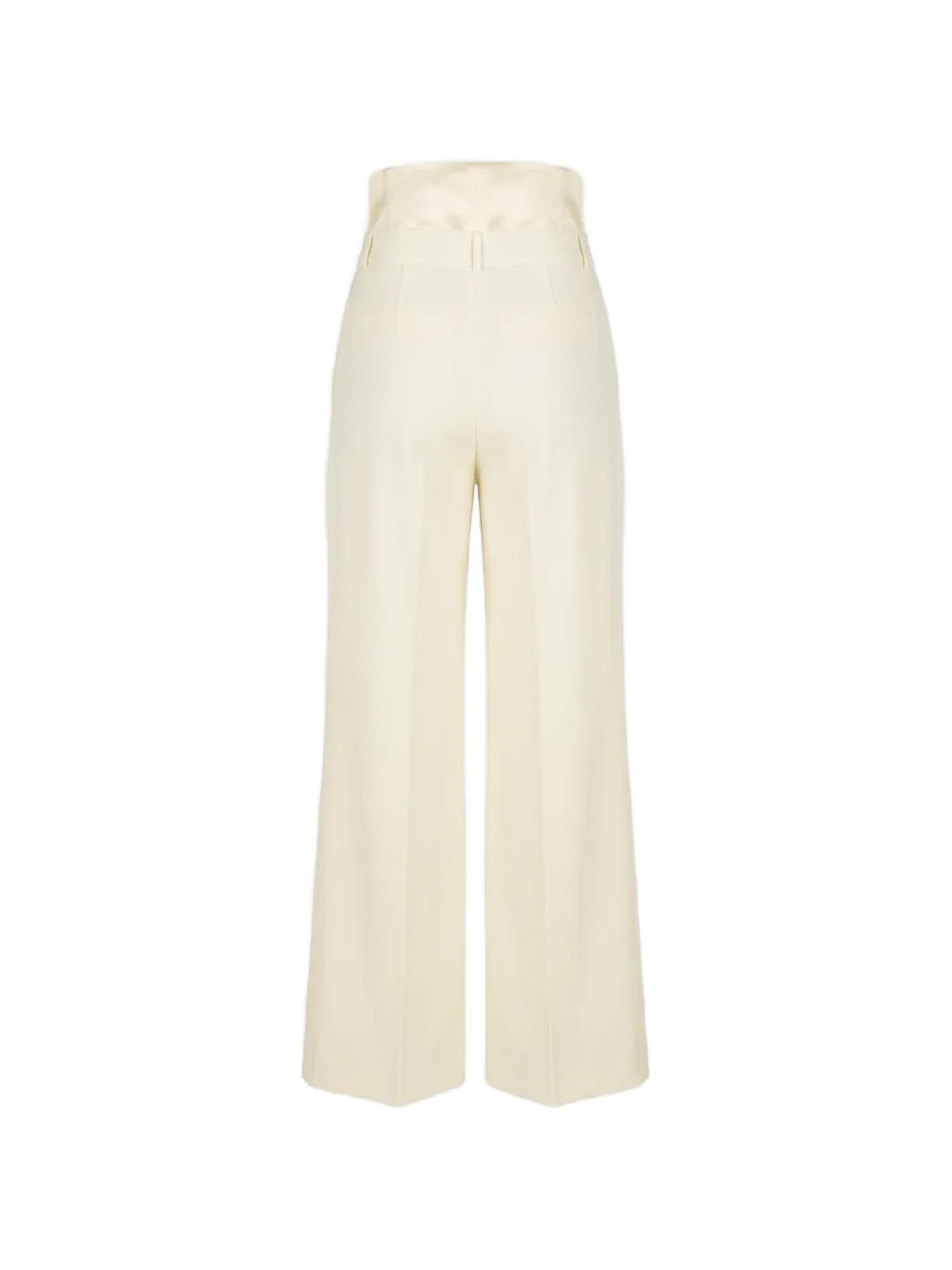 Róhe Plooibroek met korset-stijl Beige