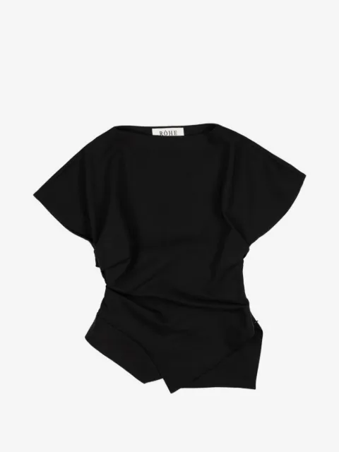 Róhe T-shirt asimmetrica con drappeggio