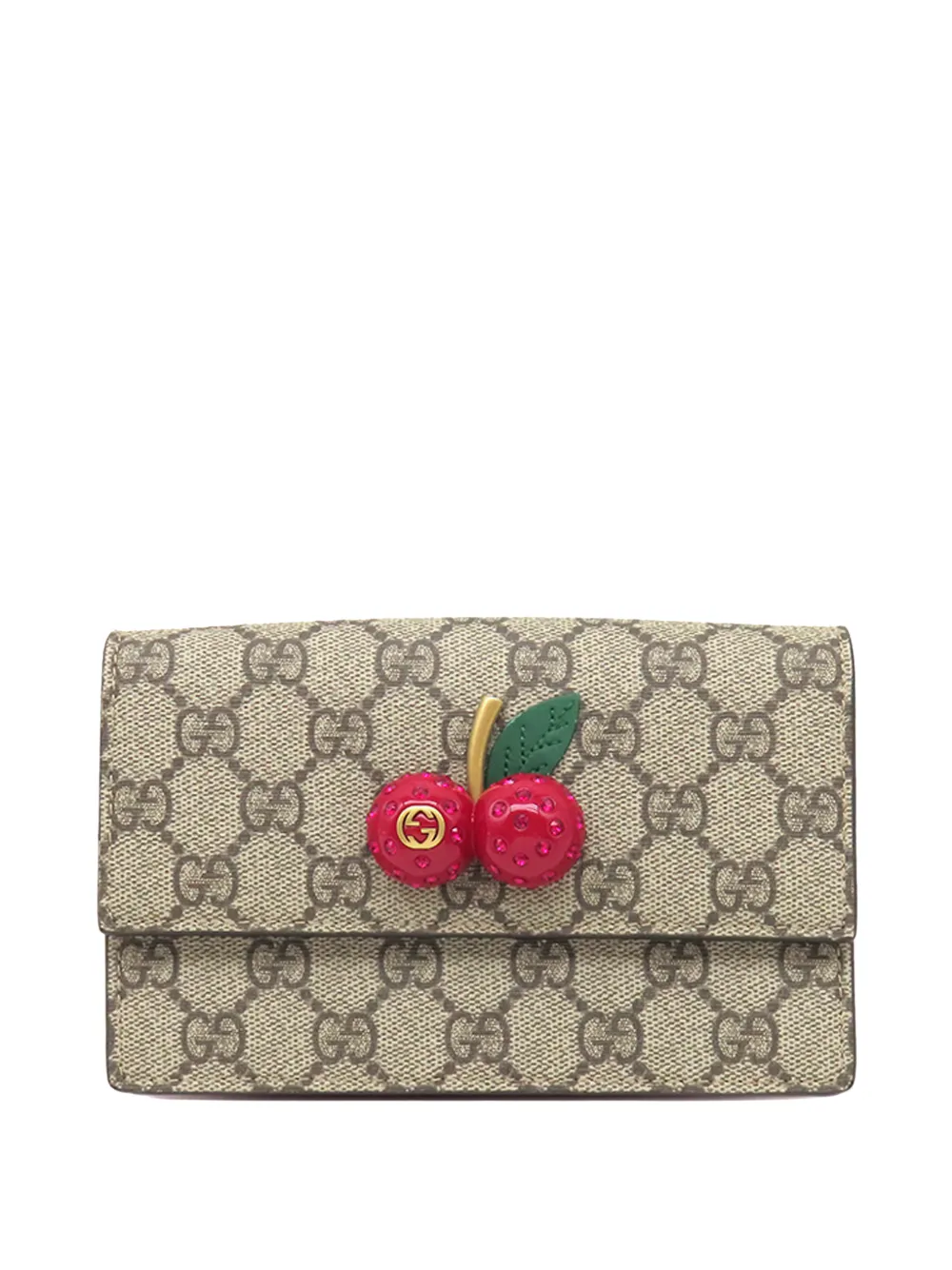 Gucci Pre-Owned 2000-2015 Mini GG Supreme Cherry crossbody bag - Toni neutri