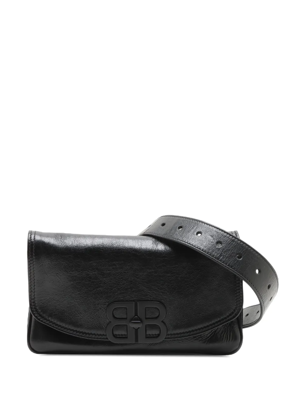 Balenciaga Pre-Owned 20th Century Small Leather BB Soft Flap satchel - Nero