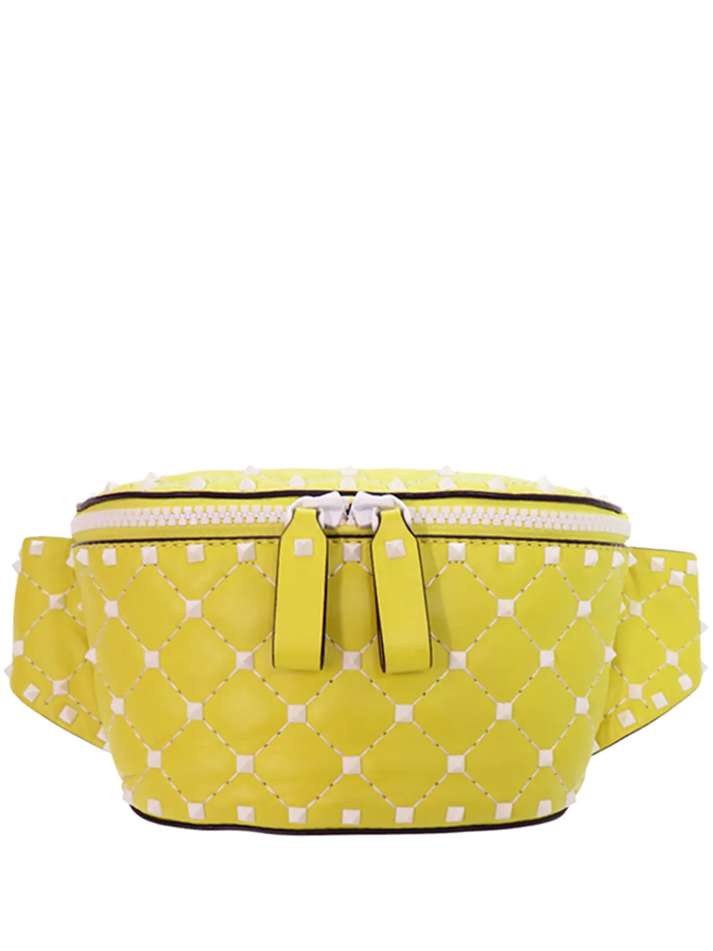 Valentino Garavani Pre-Owned 2000-2017 Nappa Rockstud Spike belt bag - Giallo