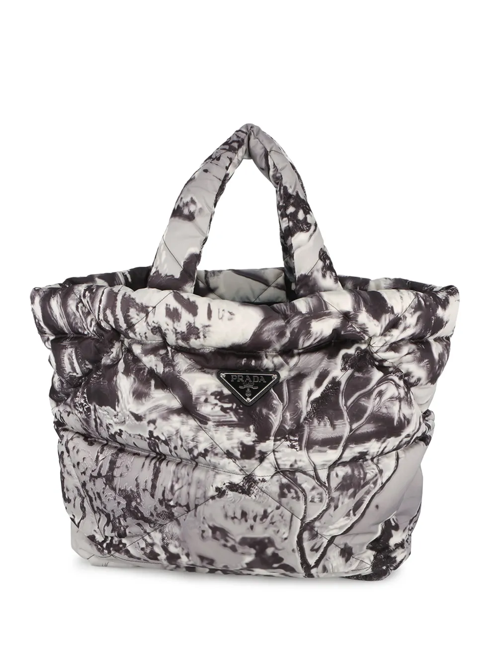 Prada Pre-Owned 2000-2013 Re Nylon Printed Padded tote bag - Grigio