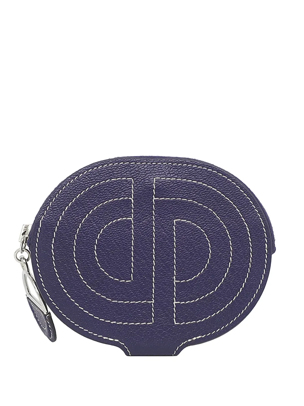 Hermès Pre-Owned 2019 Chevre Mysore In The Loop coin pouch - Blu