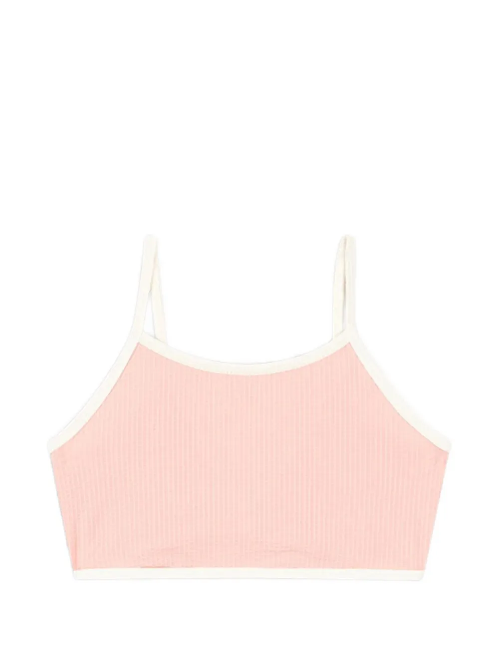 Konges Sløjd Geribbelde bikini met strikdetail Roze