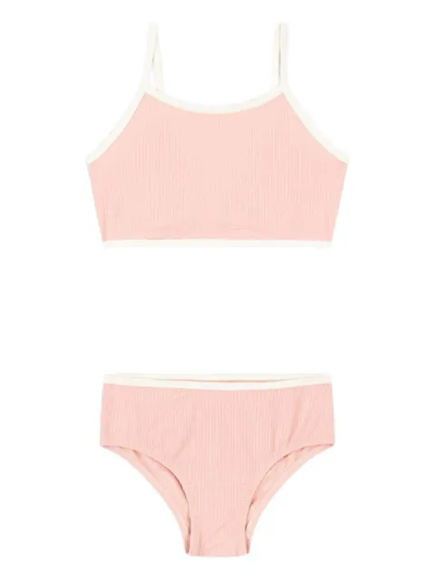 Konges Sløjd bow-detail ribbed bikini