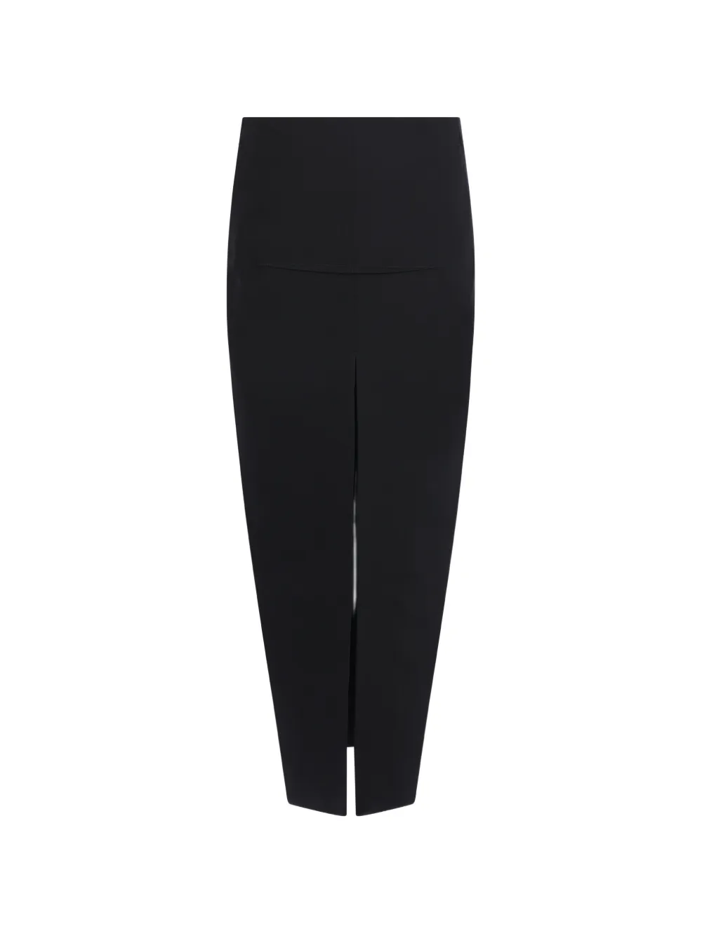 Rick Owens front-slit midi skirt - Nero